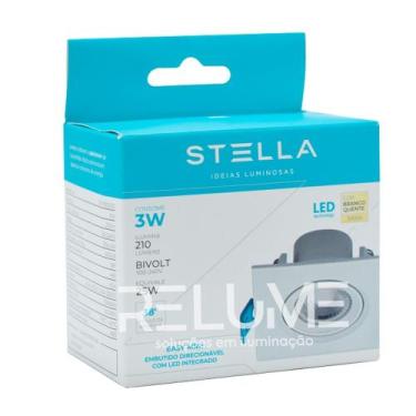 Imagem de Embutido direcionável com led integrado easy 3w mr11 - stella sth7910,
