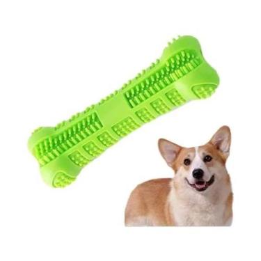 Imagem de Escova De Dente Para Cães Pequenos, Escova De Borracha Macia Com Pasta