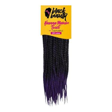 Imagem de Cabelo Sintético Crochet Havana Mambo Twist 60cm 1B/PURPLE - Black Bea