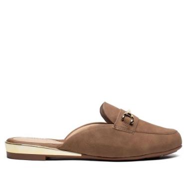 Imagem de Mule Feminino Modare Napa Veluna Conforto Marrom Claro, Marrom claro, 