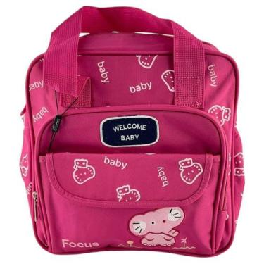 Imagem de Bolsa Focus Para Bebês Média Estampada Com Bolsos, Rosa, UNI