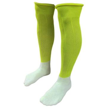 Imagem de Meião De Futebol Delfia Adulto Kit com 16 Pares, Amarelo neon, Único