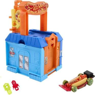 Imagem de Hot Wheels Pista e Acessórios Mattel City Conjunto Surpresa, Azul, Úni