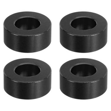 Imagem de PATIKIL Espaçador de alumínio M10, 4 peças espaçadores de metal alumínio 10,5 mm ID x 20 mm OD x 8 mm C parafuso espaçador de alumínio redondo para parafuso de 6 mm ou parafuso M10, preto