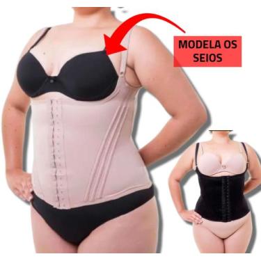 Imagem de Colete Modelador De Seios E Abdômen Afina Cintura Plus Size - Wild, Be