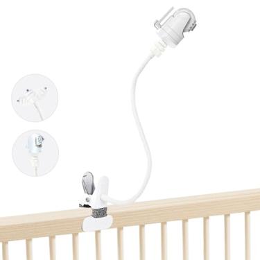 Imagem de JAMYOK Suporte para monitor de bebê compatível com sistema ótico infantil DXR-8 e DXR-8 Pro e outras câmeras de monitor de bebê com orifício rosqueado de 0,6 cm, suporte de grampo flexível de 40.6 cm