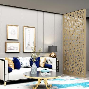 Imagem de Painel Vazado Divisória MDF Maia Crú - Decore Painéis e Divisórias, 0,