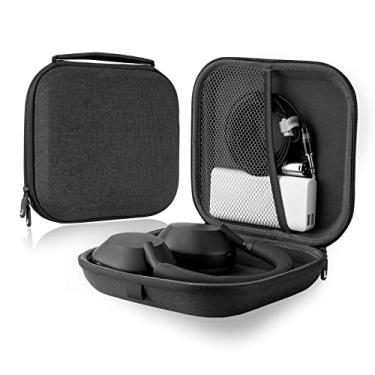 Imagem de Linkidea Capa de transporte para fones de ouvido compatível com Sony WH-1000XM5/1000XM4/1000XM3, WH-ULT900N, WH-CH710N, WH-CH700N, bolsa de viagem rígida protetora com cabo, armazenamento de