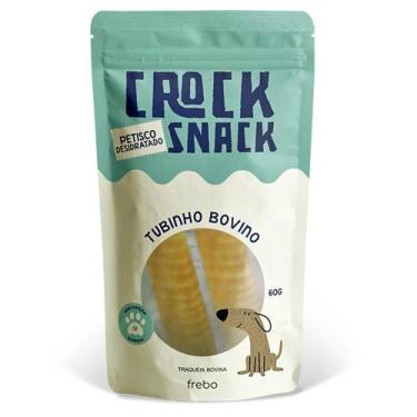 Imagem de CrockSnack Tubinho de Traqueia Bovina Desidratada - Freebo Pet