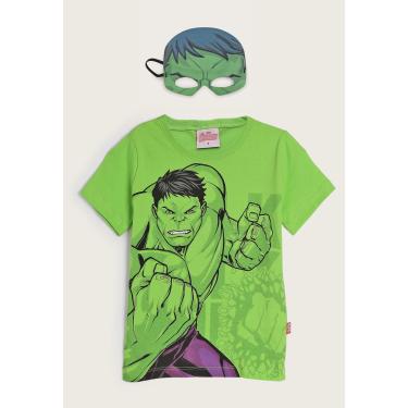 Imagem de Infantil - Camiseta Fakini Hulk Verde Fakini 102303586 menino