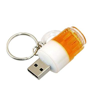 Imagem de 32 GB Modelo cerveja amarela USB Flash Drive Pen Drive Memory USB Stick PenDrive Flash Drive USB Drive U Disk USB Flash Disk