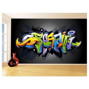 Imagem de Papel De Parede 3D Arte Graffiti Mural Grafite 3,5M Tra82
