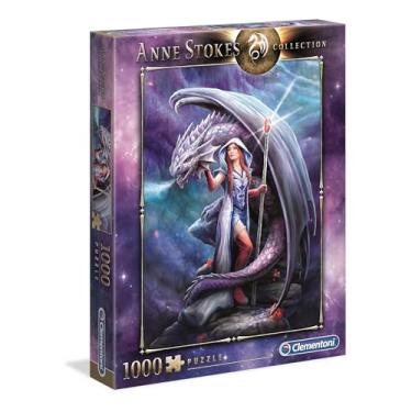 Imagem de Clementoni - Puzzle 1000 peças fantasia dragão mágico, Anne Stokes, puzzle adulto vertical Fantasy Dragões (39525)