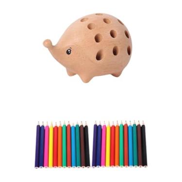 Imagem de Ioensy Porta-canetas ouriço produtos de escritório organizador de armazenamento de animais caixa suporte de mesa organizador de papelaria para casa mesa sala