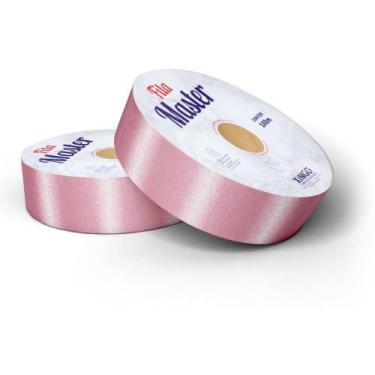 Imagem de Fita Master Lisa 32MM X 50M Rosa Claro - Rolo Econômico - Xingo Embala
