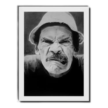 Imagem de Quadro Seu Madruga Chaves Dom Ramon Valdes Moldura Branca - Fanarte