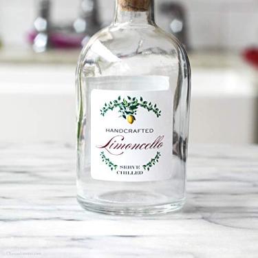 Imagem de ETIQUETAS LIMONCELLO, estilo guirlanda, quadrado de 5 cm x 5 cm - 18 / PKG