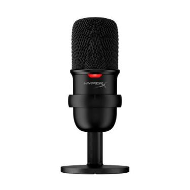 Imagem de Microfone Condensador USB HyperX SoloCast Black para Jogos