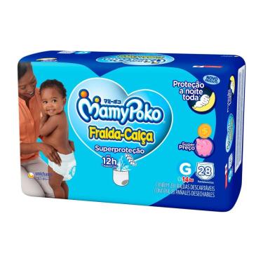 Imagem de Fralda Calça MamyPoko Superproteção Tamanho G Pacote Jumbo 28 Unidades Descartáveis