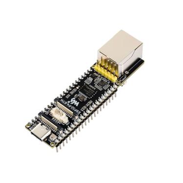 Imagem de Placa de desenvolvimento AI ESP32-P4-ETH com cabeçalho pré-soldado, com base em ESP32-P4, porta Ethernet RJ45 de 100 Mbps, interface rica de interfaces humano-máquina-exibição/câmera, etc. Suporta