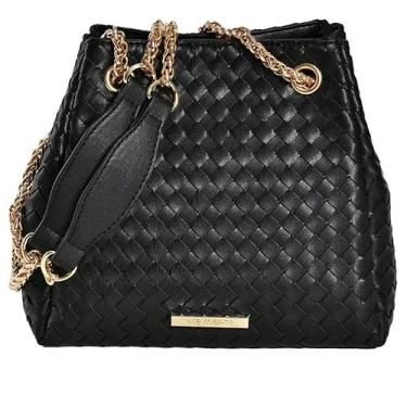 Imagem de Bolsa Feminina Via Marte em Bucket Tressê B2-712-01 Preto