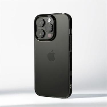 Imagem de Capa de PC rígida fosca ultrafina com jato de areia de 0,7 mm para iPhone 16 Pro Max 15 14 Plus 13 12, capa transparente simp