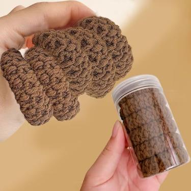 Imagem de Faixa de cabelo feminina de alta elasticidade durável faixa de borracha, pacote com 6, curry