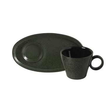 Imagem de Conjunto com 6 Xícaras de Café Neo com Pires Oval Greenery 110ml