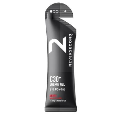 Imagem de Gel energético Neversecond C30+ com sabor de cafeína e frutas vermelhas, pacote com 12-...