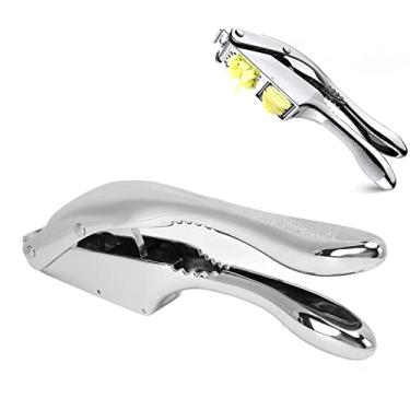 Imagem de Espremedor de Alho 3 Em 1 Triturador de Alho de aço InoxidáVel Triturador de Alho para Serviço Pesado FáCil de Usar