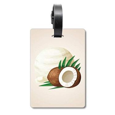 Imagem de Folhas para sorvete de coco, picolé, bolsa, etiqueta para bagagem, etiqueta para guardar cartão