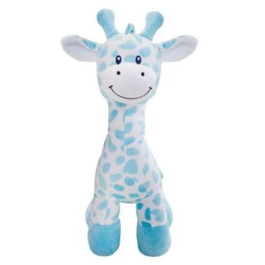 Imagem de Girafa De Pelúcia Para Bebês Azul Da Buba