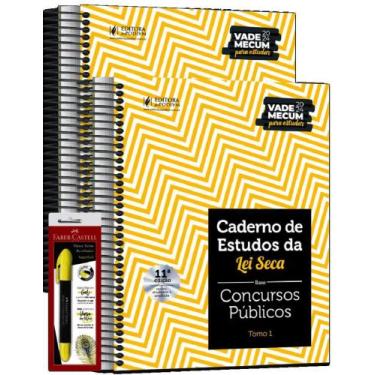Imagem de Caderno De Estudos Da Lei Seca Concursos Publicos - Vade Mecum Amareli