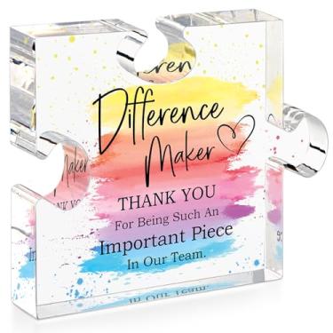 Imagem de Different Maker Gifts Appreciation Gifts for Leader Boss Employee Coworker Teacher Staff Mentor Coach Manager Appreciation Thank You Gifts Coworker Gifts Office Gifts Retirement Gifts Acrylic Puzzle