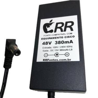 Imagem de Fonte de alimentação 48Vdc para Telefone IP Cisco modelo CP 7960  - RR