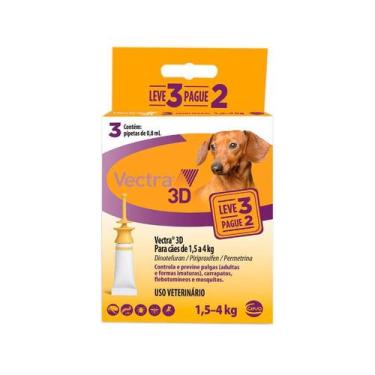 Imagem de Antipulgas Vectra 3D Promo para Cães 1,5 a 4kg - Ceva
