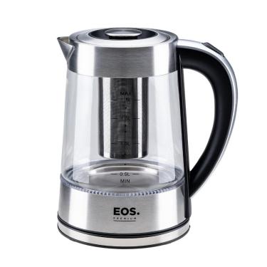Imagem de Chaleira Elétrica EOS 1,8 Litros Chef Gourmet Glass Tea Inox ECH04G 110V