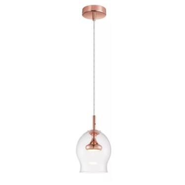 Imagem de Pendente Clear Ouro Rose 25cm Led 5W 2700K Bivolt PE-052/5.16 Mais Luz