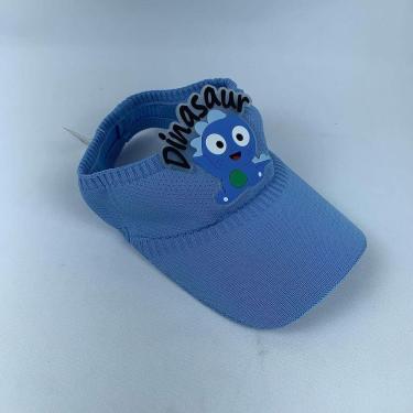 Imagem de Boné Infantil Viseira Com Proteção Solar Dinosssauro Estilo E Segurança Para Crianças azul Ceu