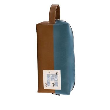 Imagem de Necessaire Masculina Com Zíper Marrom com Alça - O Melhor Vô