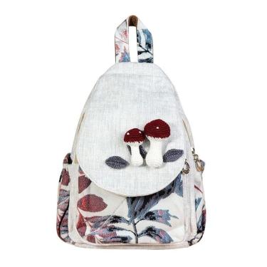 Imagem de Mochila feminina YIMOYICAI, casual, boho, tecido de lona, 15L
