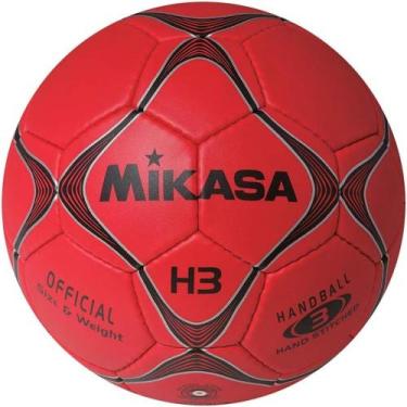 Imagem de Bola de Handebol H3 Vermelha Padrão IHF Mikasa