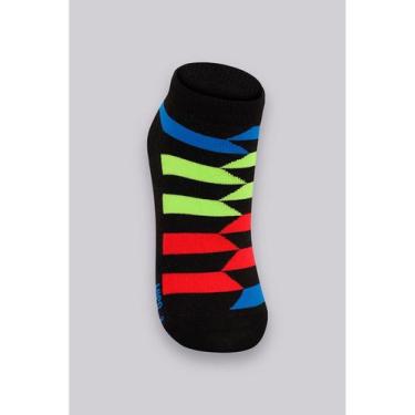 Imagem de Meia Cano Curto Lupo 02911-005 Kids Antiderrapante Estampada Poliamida