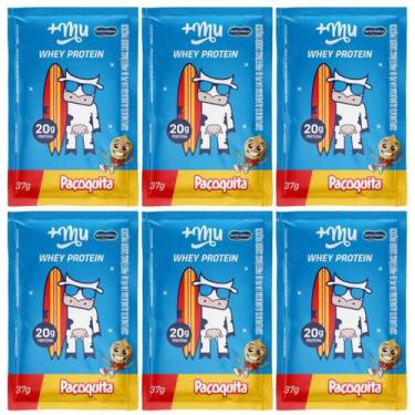 Imagem de Kit 6 whey protein concentrado sache paçoquita 20g de proteina 37g +mu