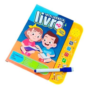 Imagem de Livro Eletrônico Educativo Bilíngue, Português-Inglês, Material Plástico e Papel, 29x17cm, com Sons e Botões, para Crianças 2-6 Anos, Alimentação 3 Pilhas AAA