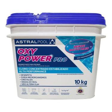 Imagem de Balde Cloro Piscina Oxy Power Pro Multiação Granulado 10kg - Astralpoo