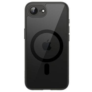 Imagem de JETech Capa Magnética para iPhone 17e (2026) / iPhone 16e Compatível com MagSafe, Case Protetora de Telefone à Prova de Choque, Capinha Parte Traseira Transparente Anti-Riscos (Preto)