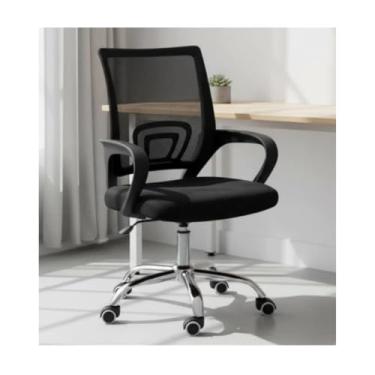 Imagem de Cadeira De Escritório Giratória Com Altura Ajustável Cor Preto