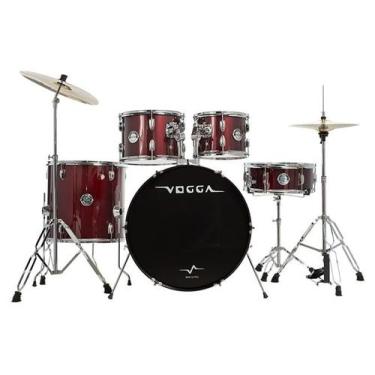 Imagem de Bateria vogga vpd222 pulse 10/12/16/22 wrd wine red