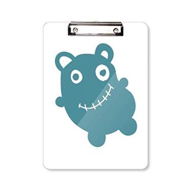 Imagem de Placa de suporte para prancheta Alien Creature Bear Pasta, bloco de escrita A4